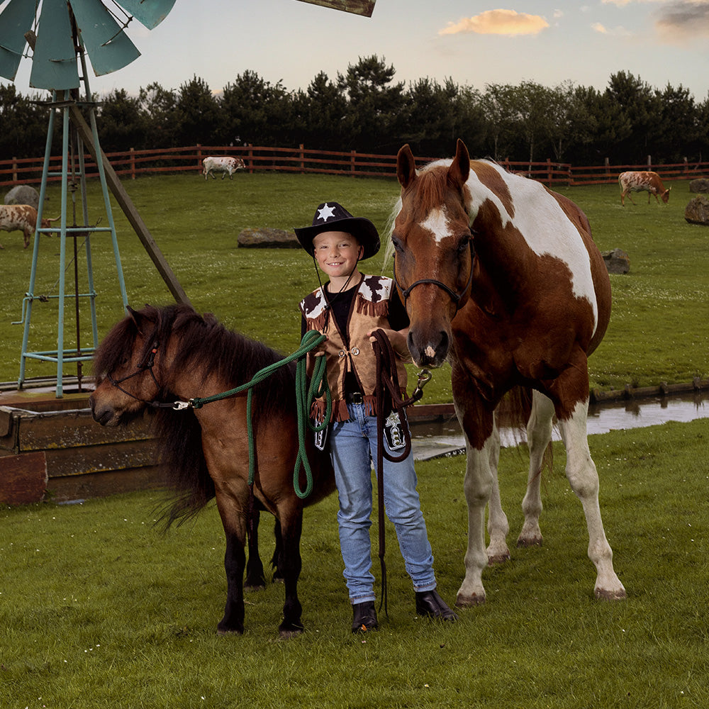 Cowboyväst barn, vilda västern 4-6 år