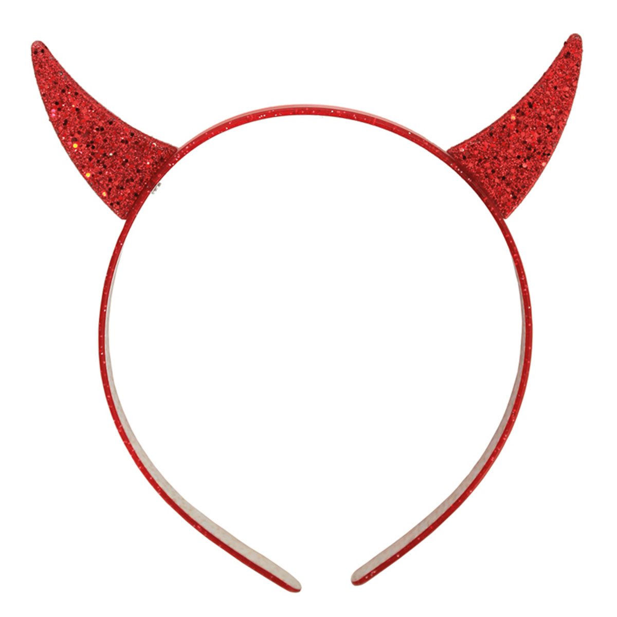 Diadem, djävulshorn glittrig