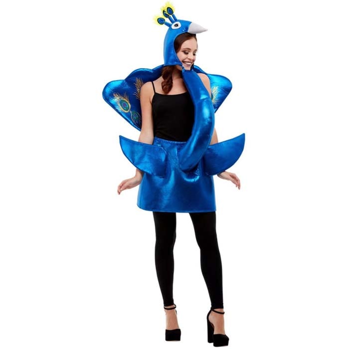 Dräkt, påfågel one size