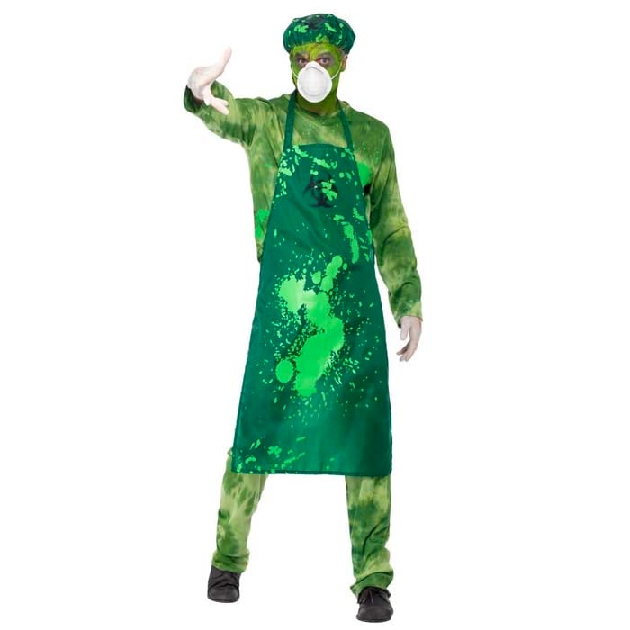 Dräkt, smittad läkare M