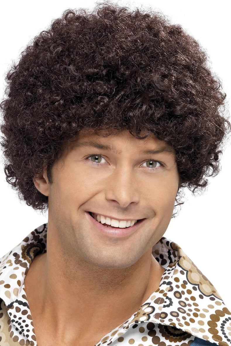 Peruk, 70-tal disco dude brun