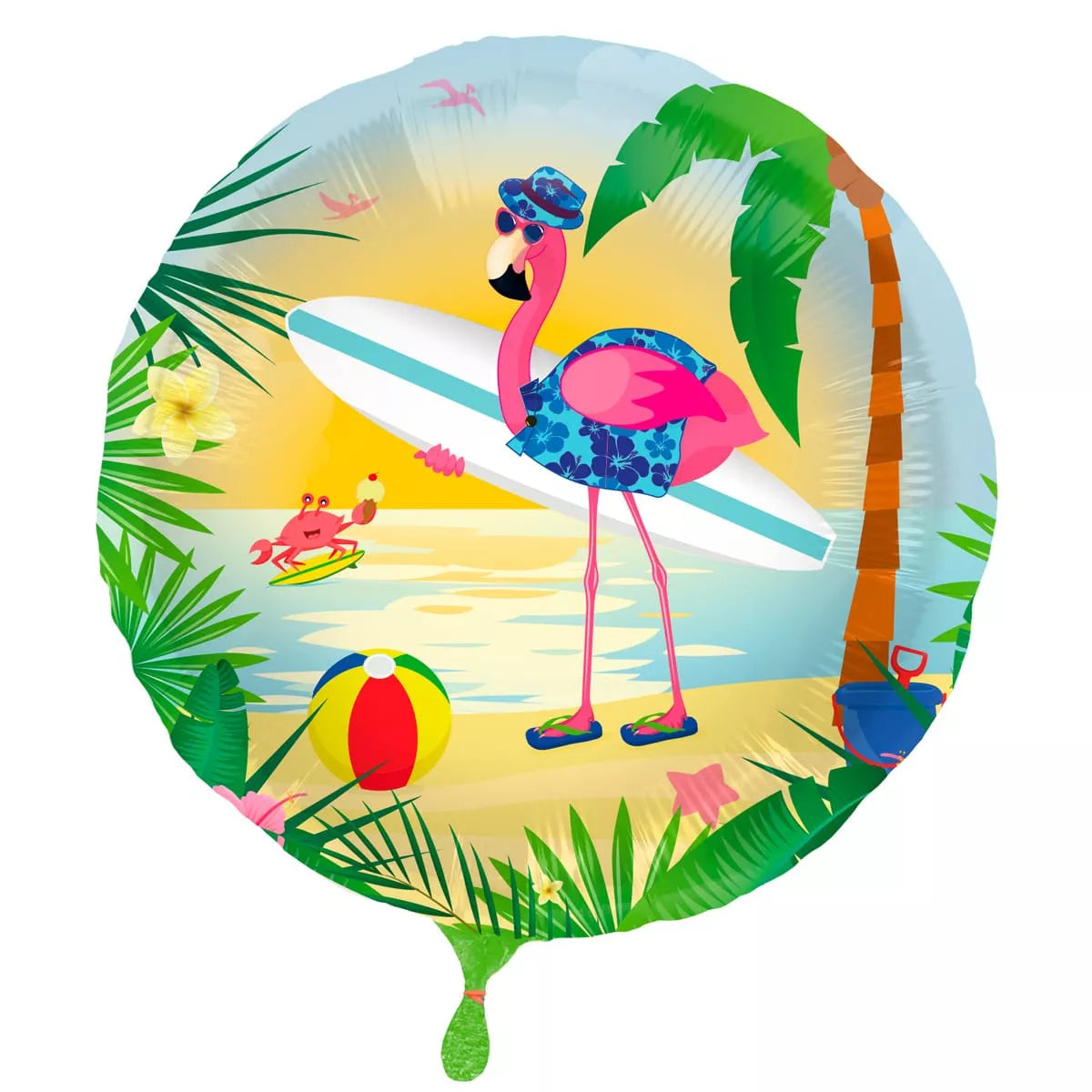 Folieballong, flamingo 45 cm