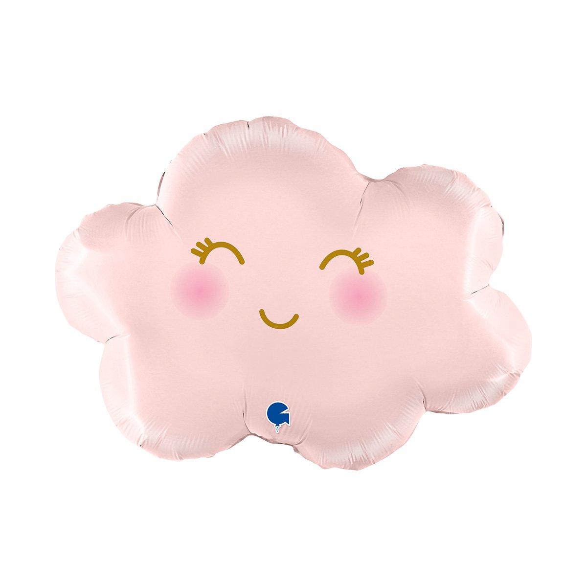 Folieballong, Cloudy Satin Pastel Pink