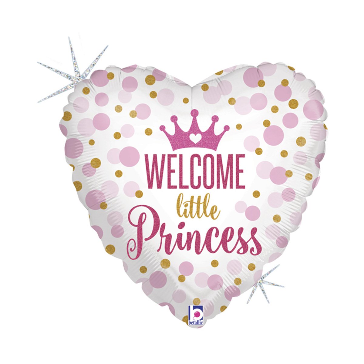 Folieballong, welcome little princess 45 cm