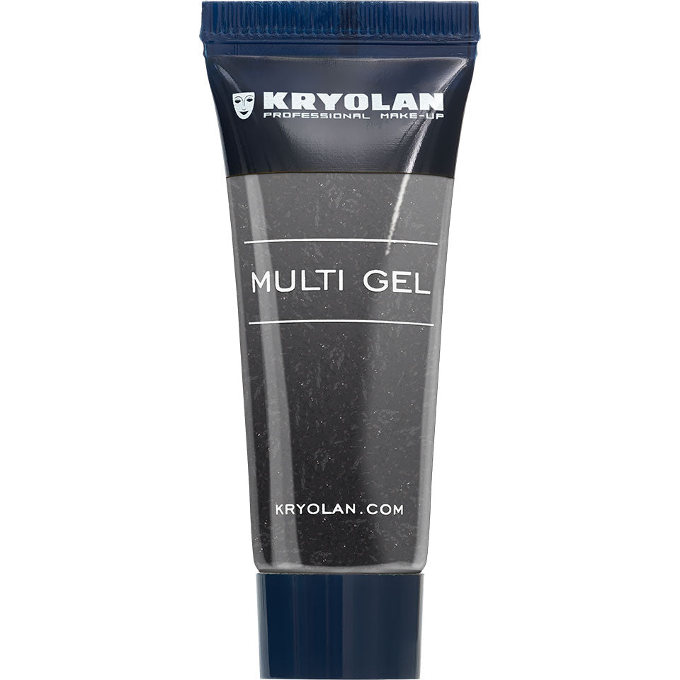 Kryolan multigel glitter, svart 10 ml