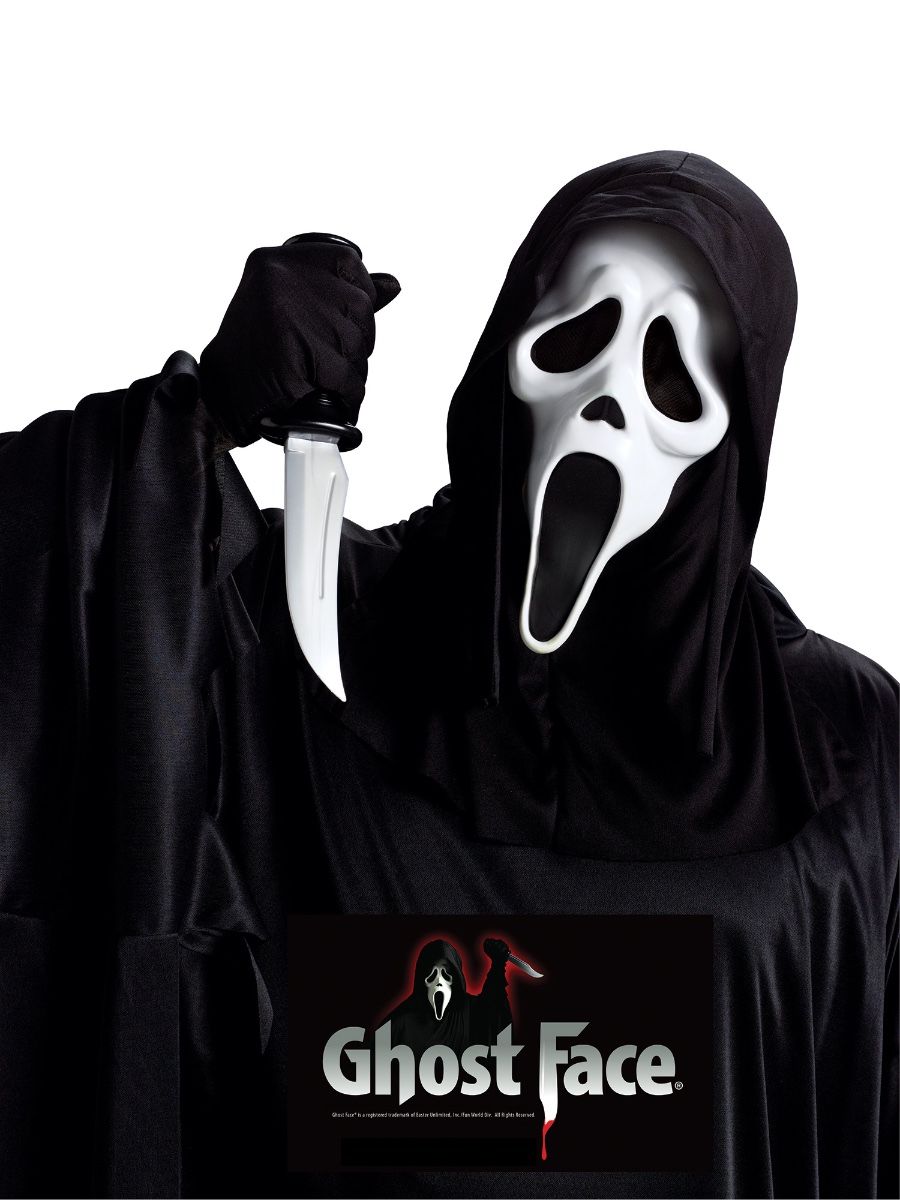 Scream mask & kniv, Ghostface