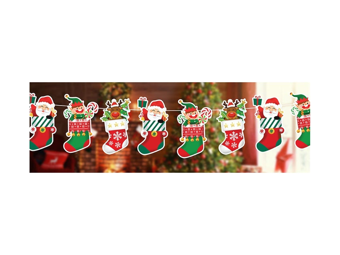 Girlang, julstrumpor 300 cm