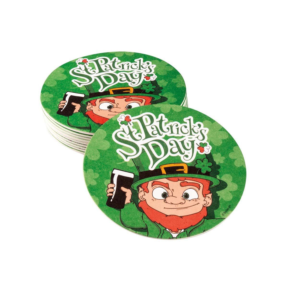 Ölunderlägg, St Patricks day 10 st 10 cm
