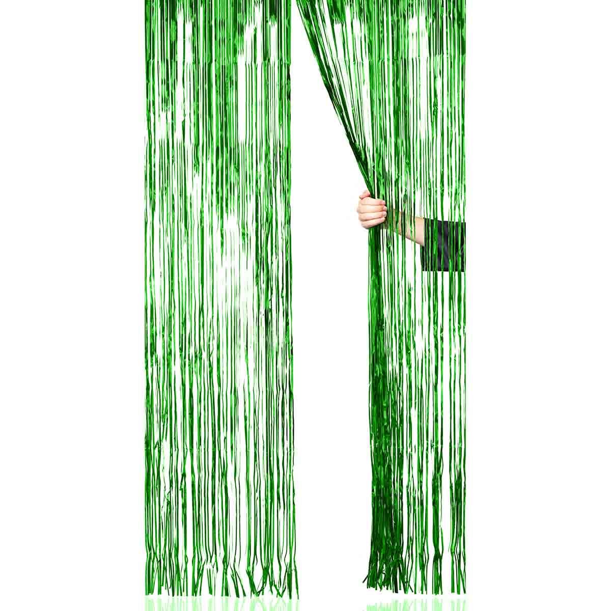 Glitterdraperi, grön