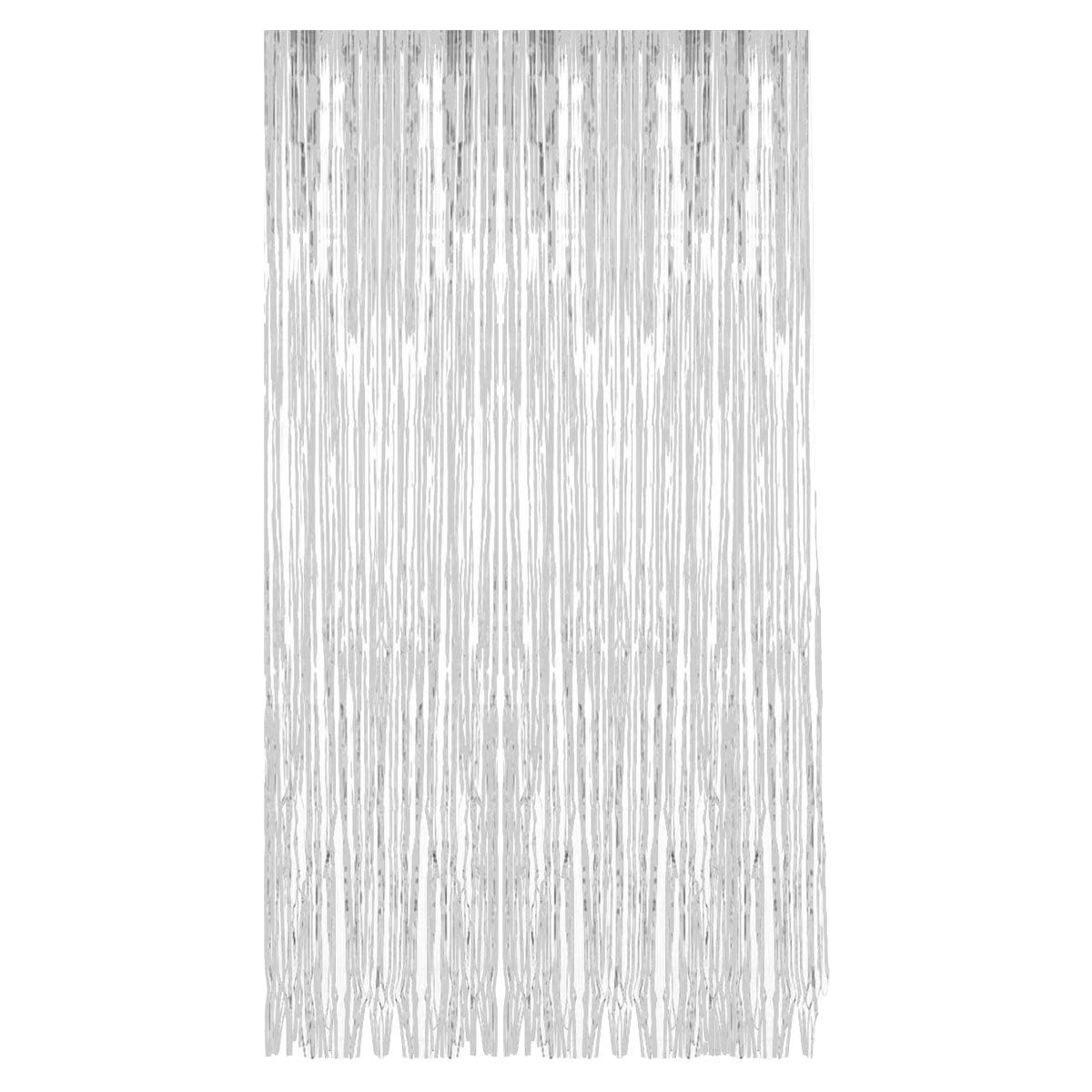 Glitterdraperi, silver
