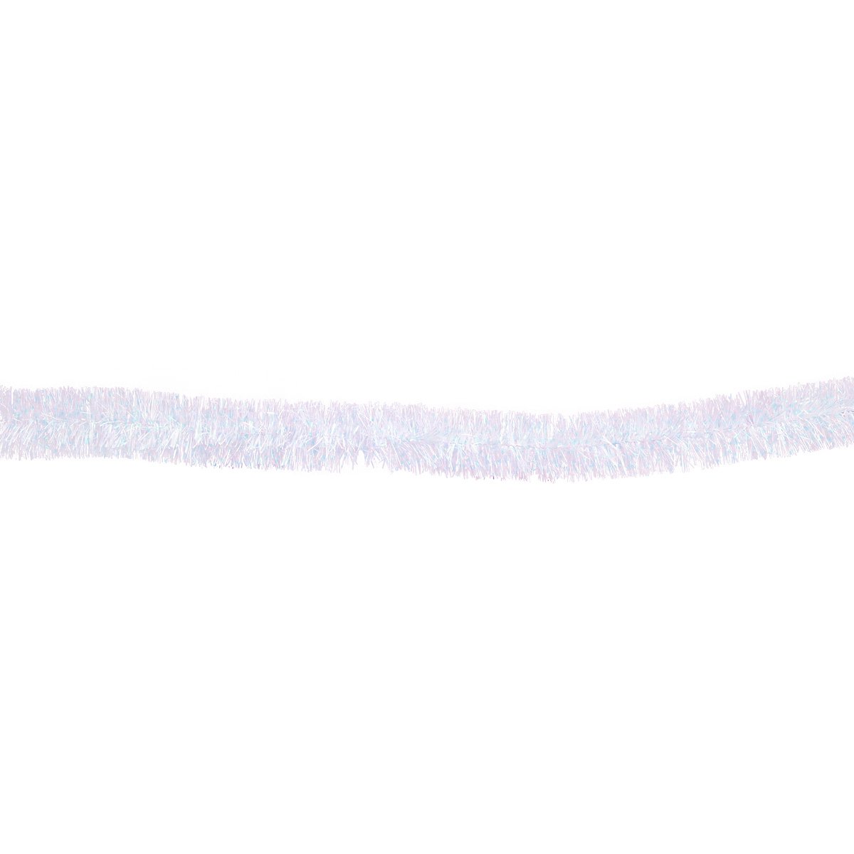 Glittergirlang, vit 50 mm 2 m