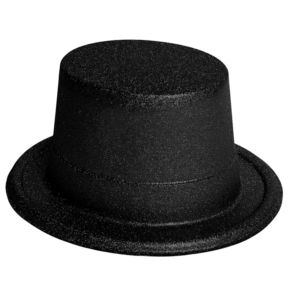 Glitterhatt, svart