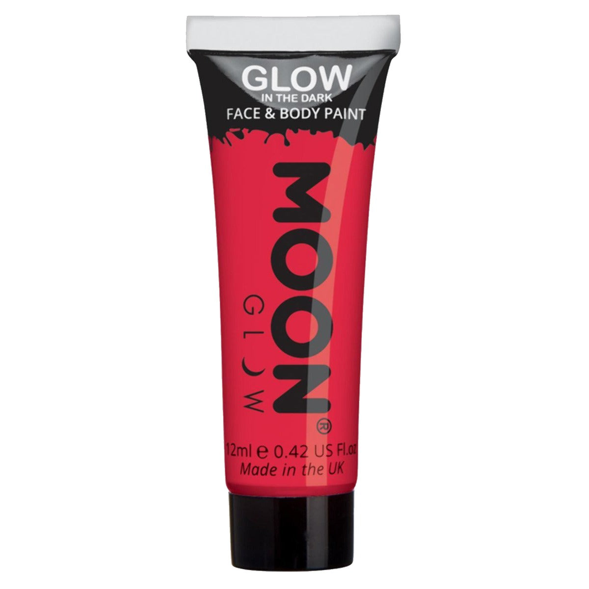 Moon Smink i tub självlysande, röd 12 ml lös tub