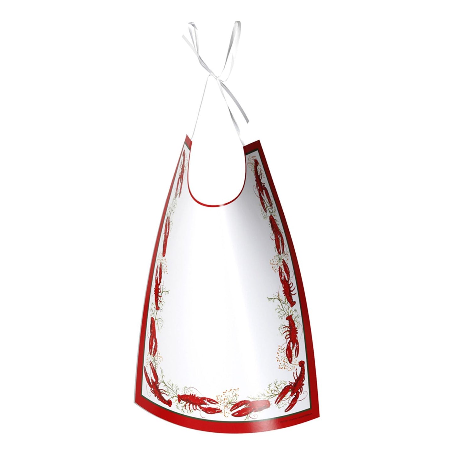 Haklappar, kräfta vit/röd 4 st