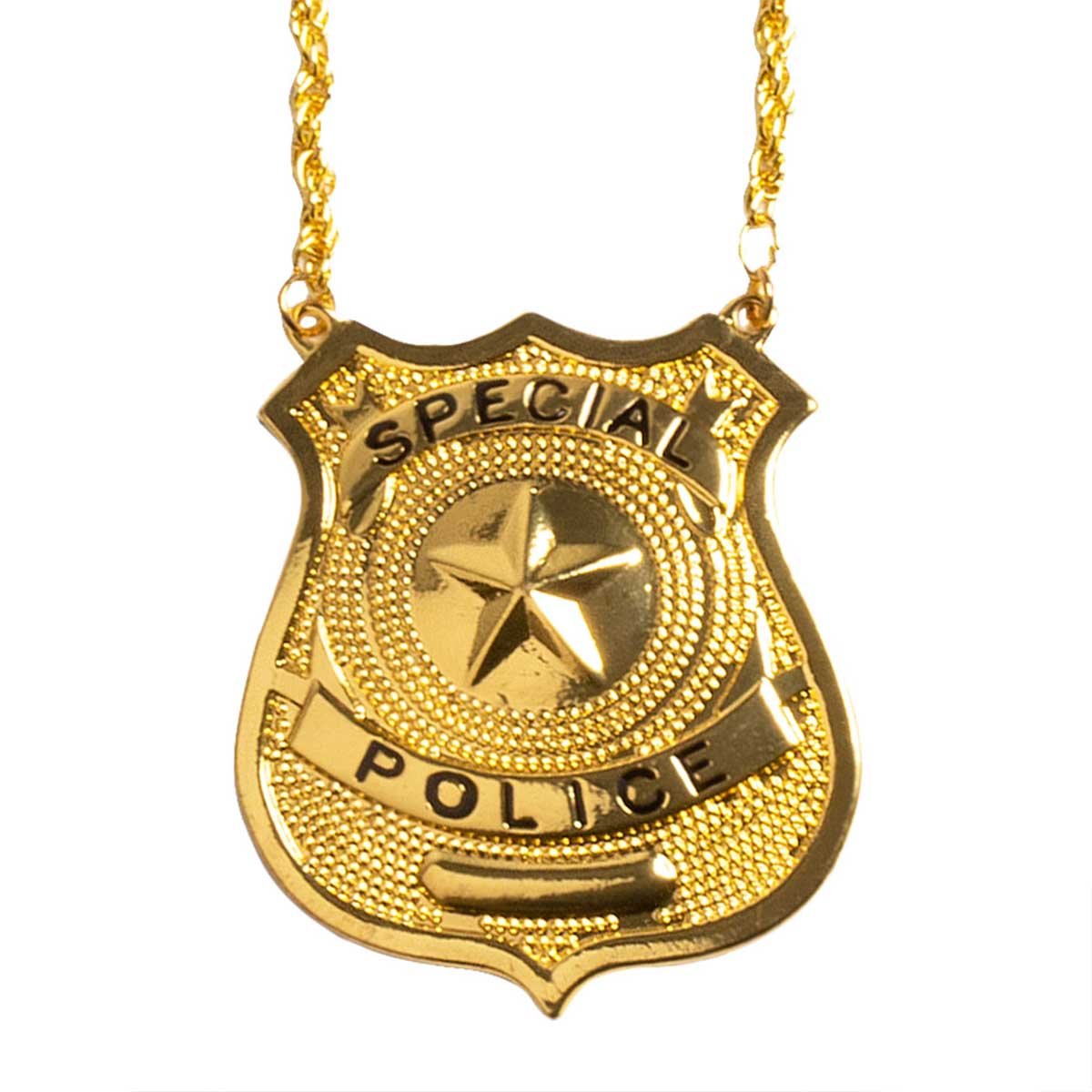 Halsband, polisbricka guld