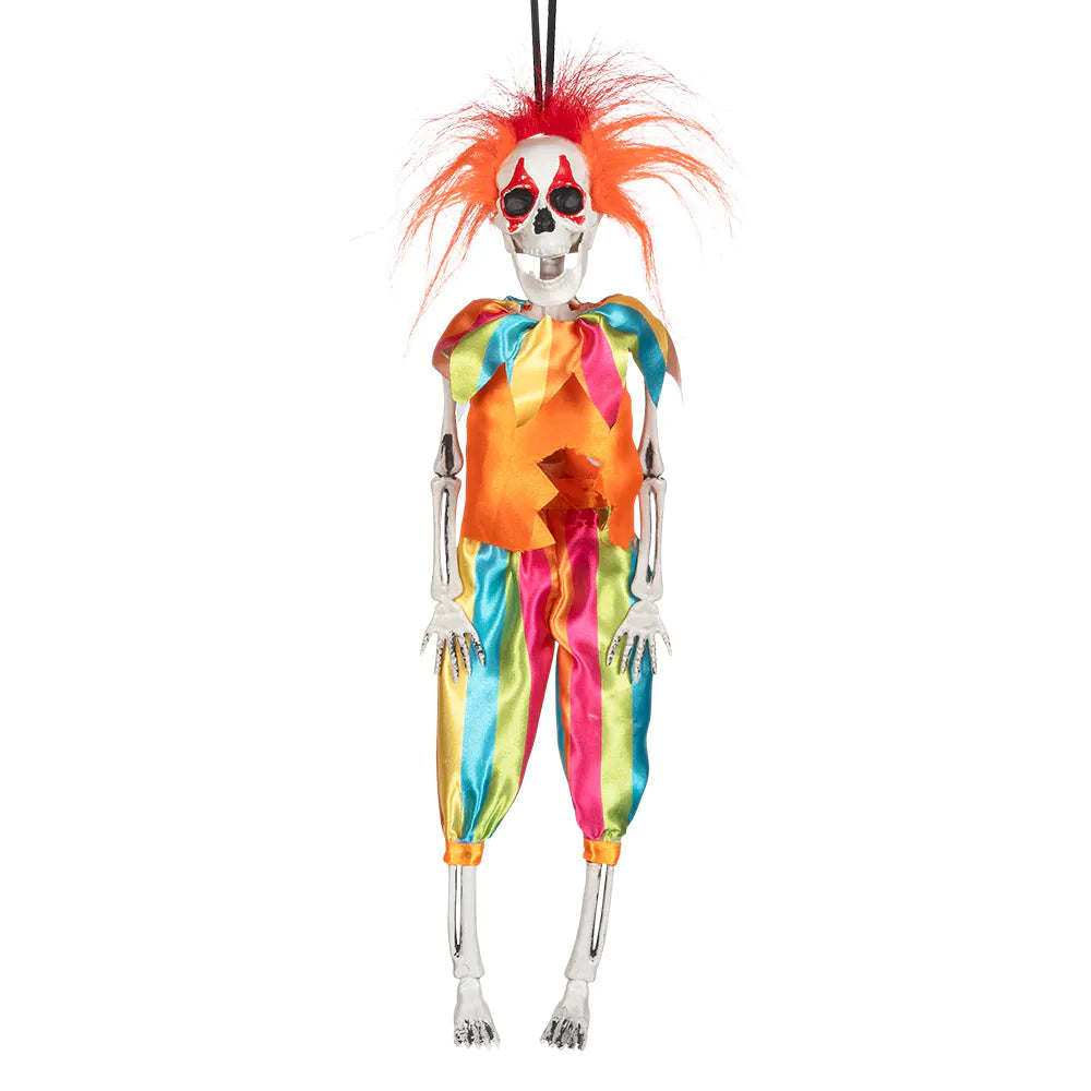 Prop, hängande skeleton clown 40 cm