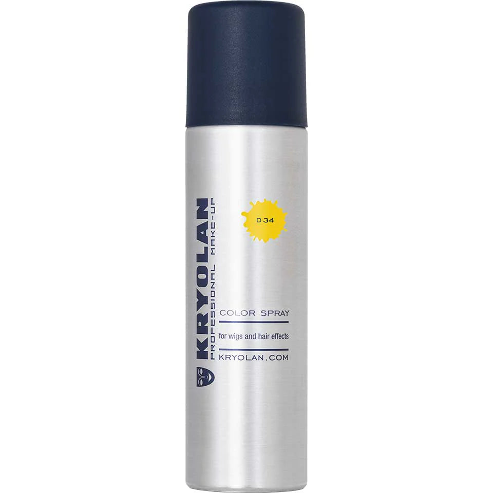 Kryolan hårspray, gul 150 ml