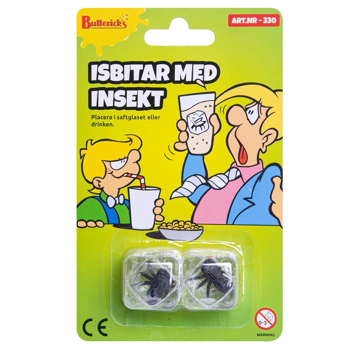 Isbitar med insekt
