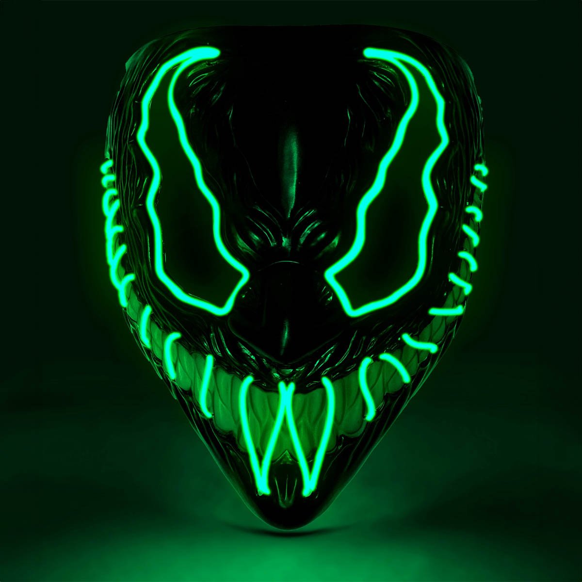 LED-mask, monster grön