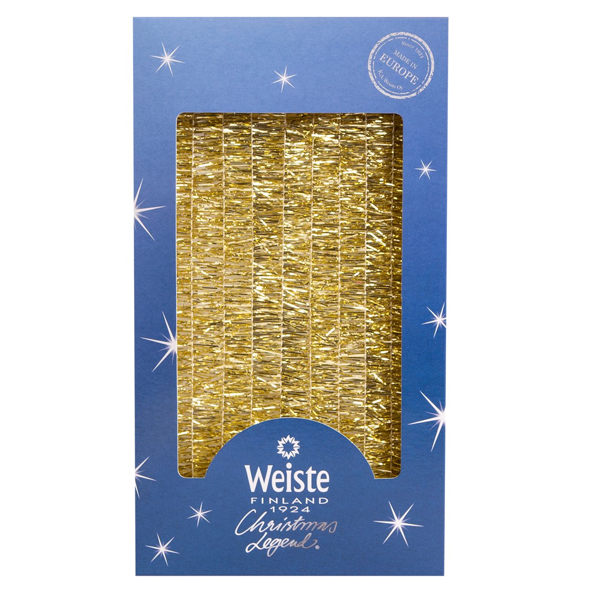 Luciaglitter, guld 25 mm 5 m