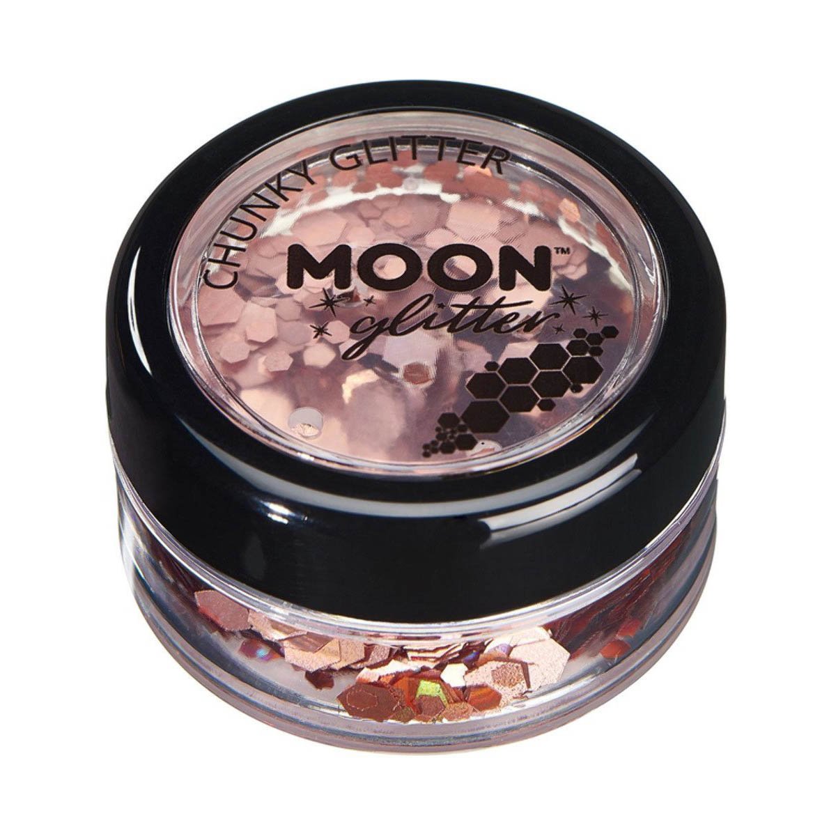 Moon Glitter Holographic Chunky Glitter, rose gold 3 g