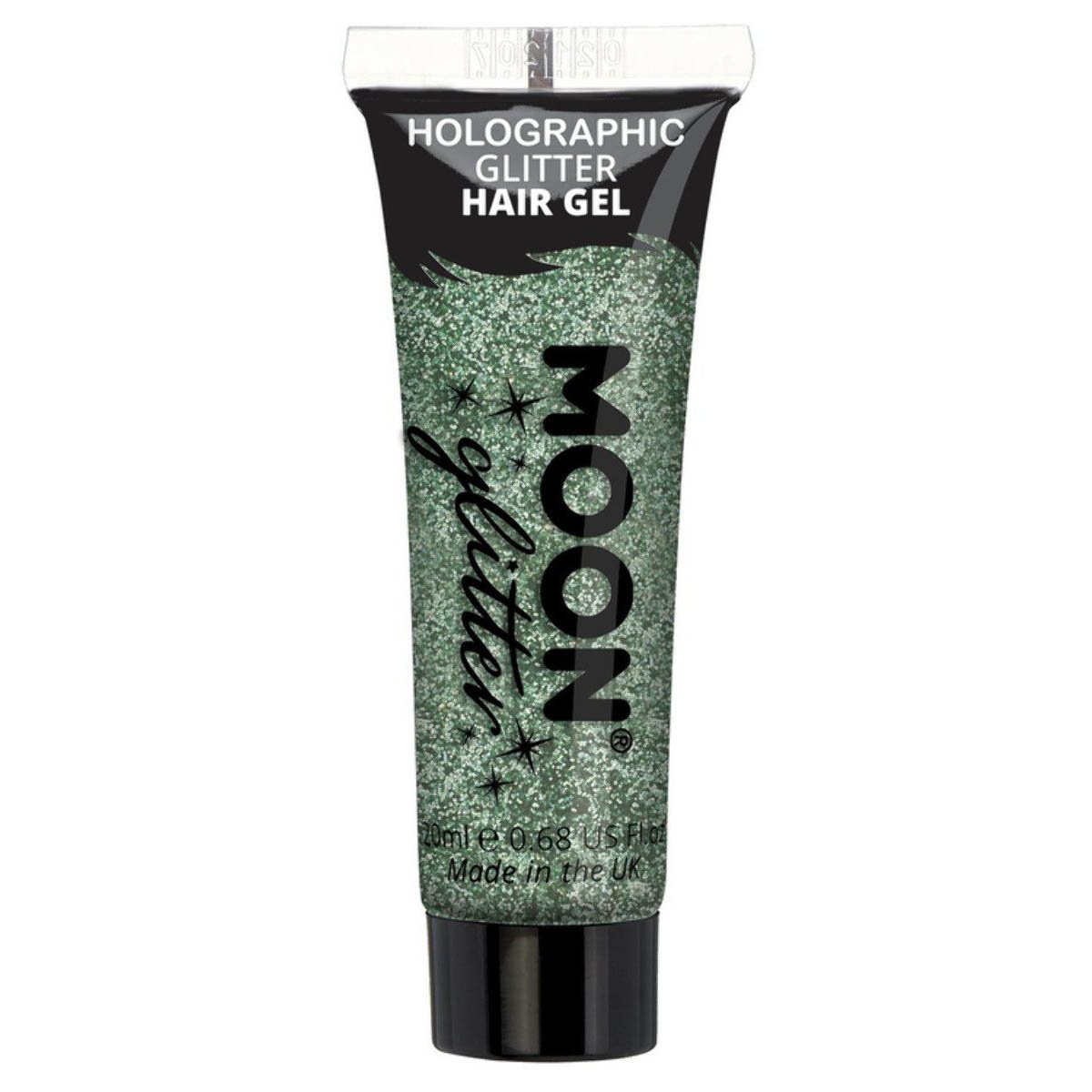 Moon Glitter Holographic Glitter Hair Gel, green 20 ml