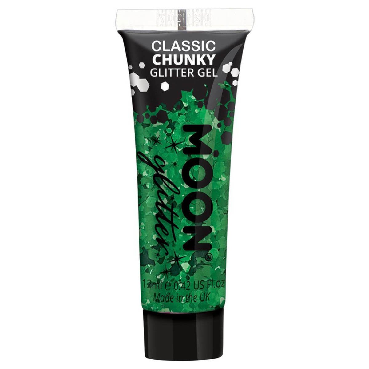 Moon Glitter Classic Chunky Glitter Gel, green 12 ml