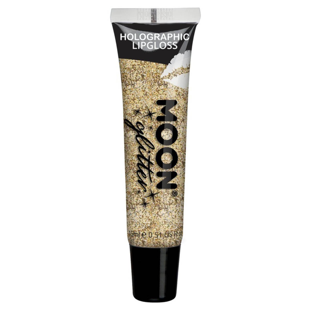 Moon Glitter Holographic Glitter Lipgloss, gold 15 ml