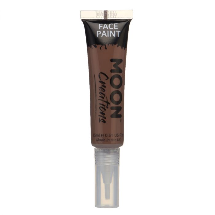 Moon Smink i tub med pensel, brun 15 ml