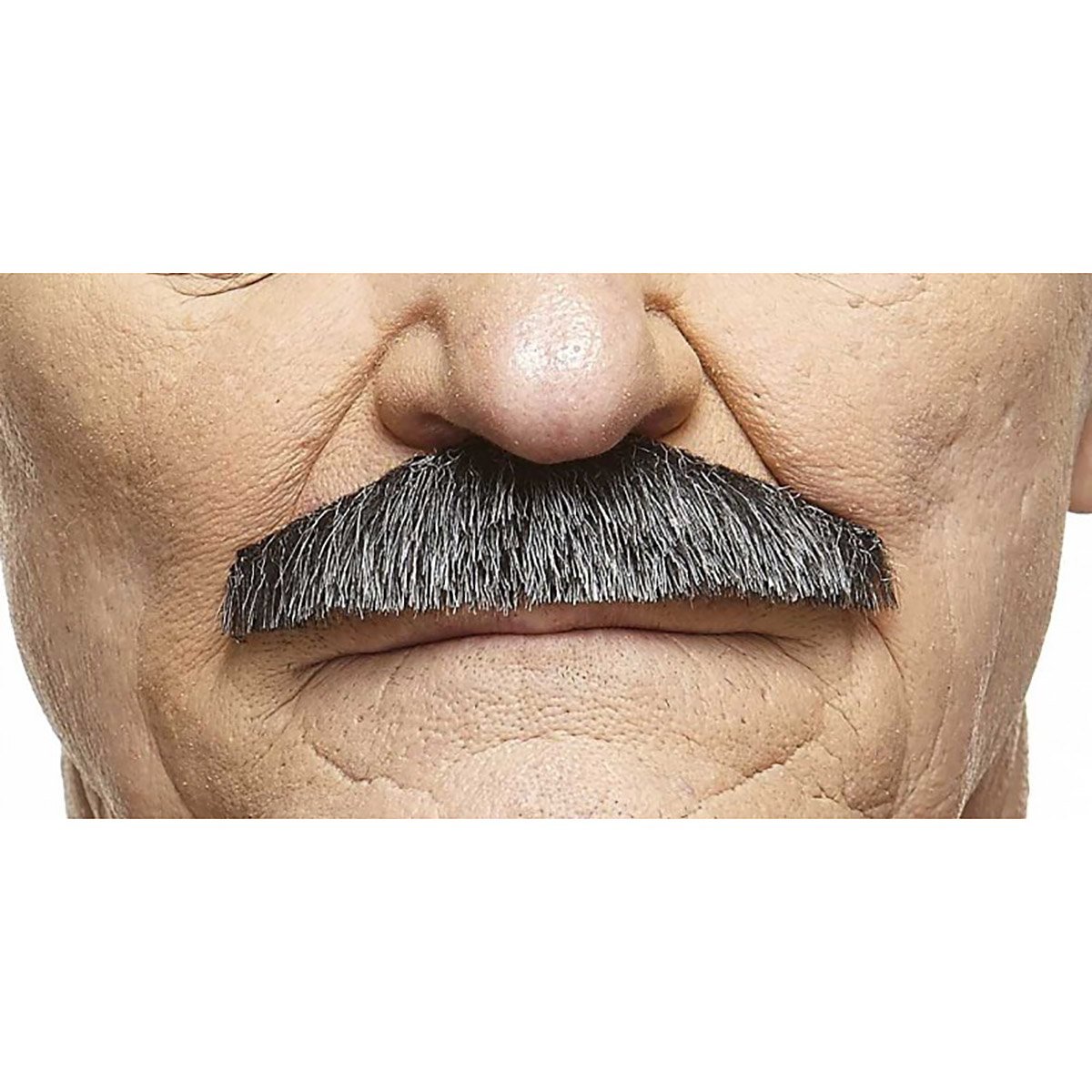 Mustasch, butler svart/vit