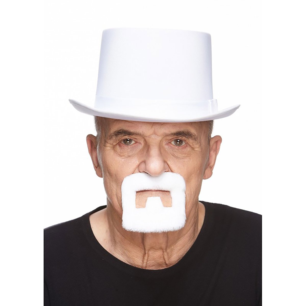 Mustasch, handyman vit