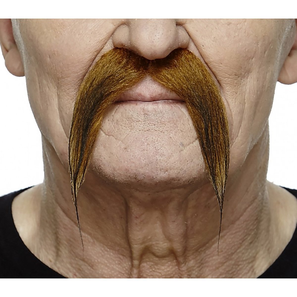 Mustasch, ranger röd