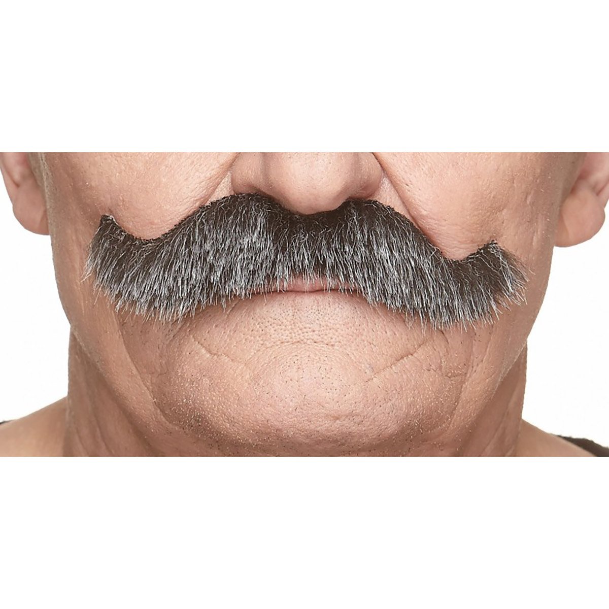 Mustasch, sheriff svart/vit