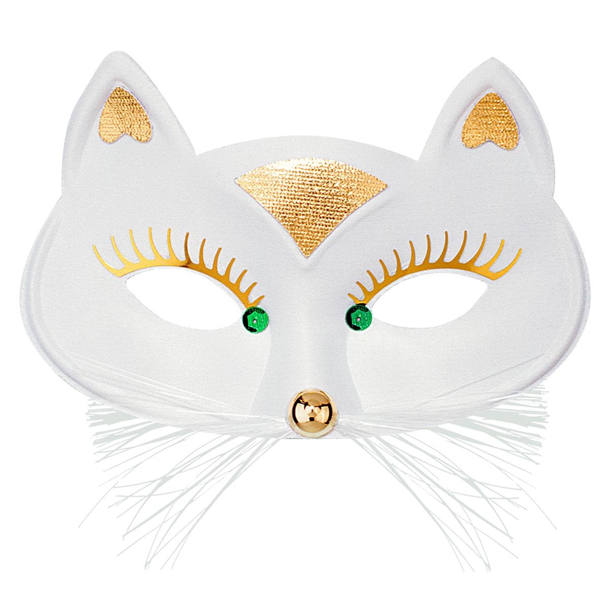 Ögonmask, katt vit