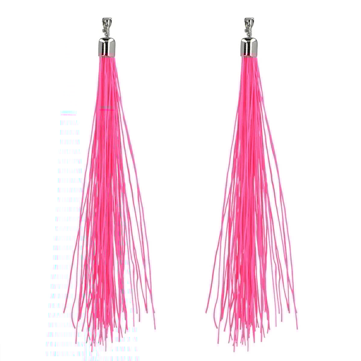 Örhängen, festival neon rosa