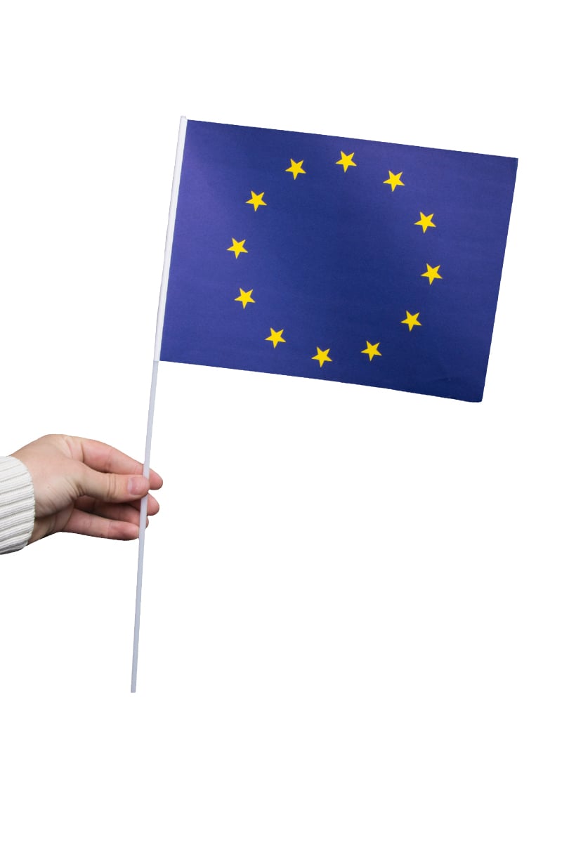Pappersflagga, EU 27x20 cm