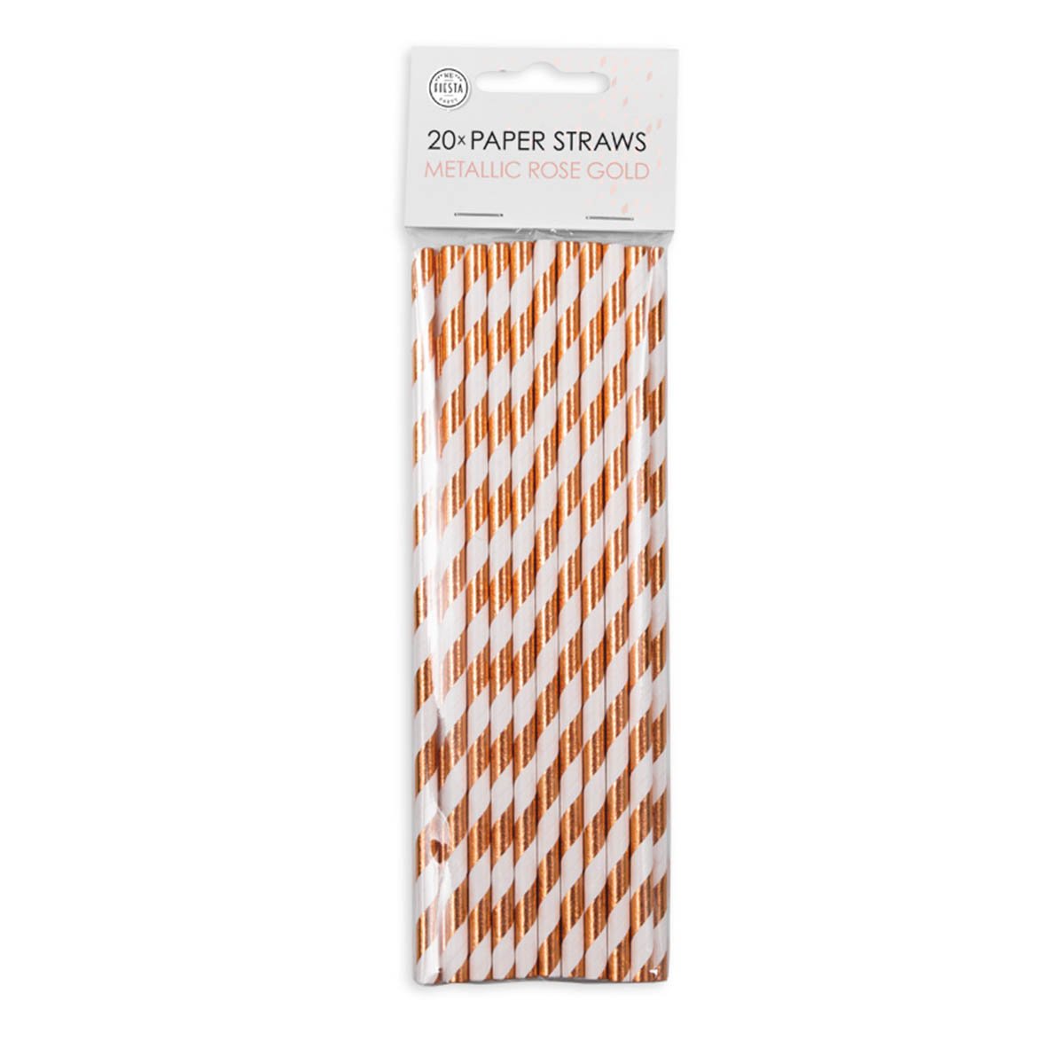 Papperssugrör, silver rosé 20 st