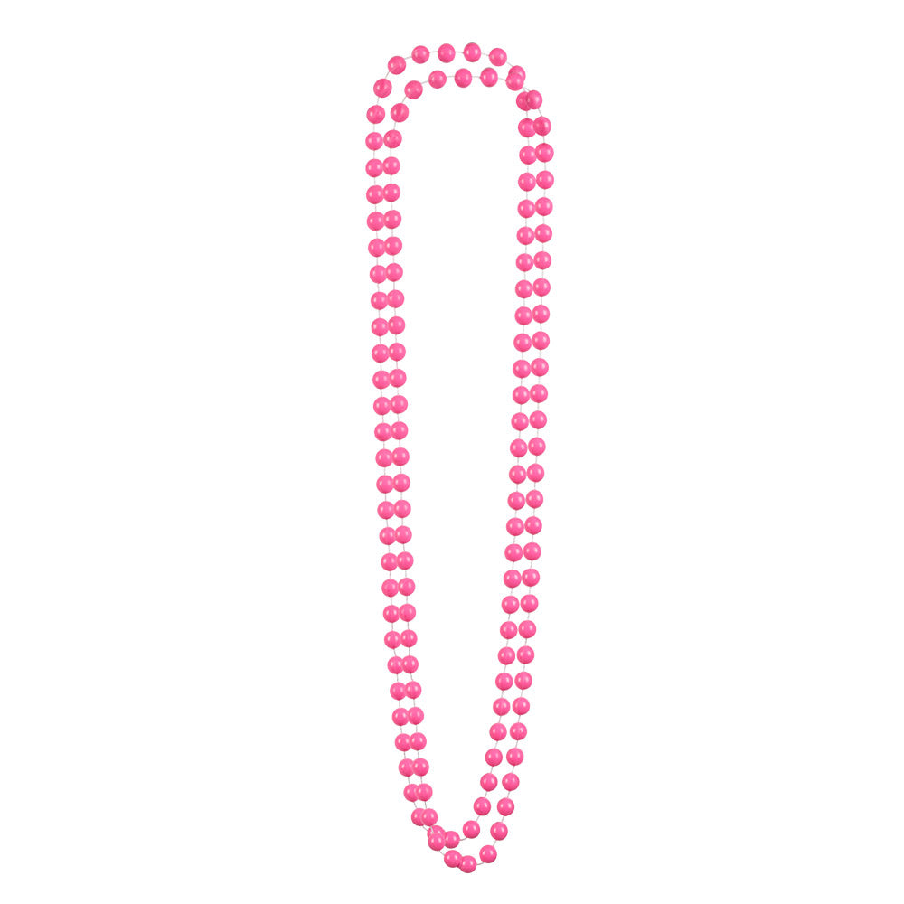 Pärlhalsband, rosa 46 cm