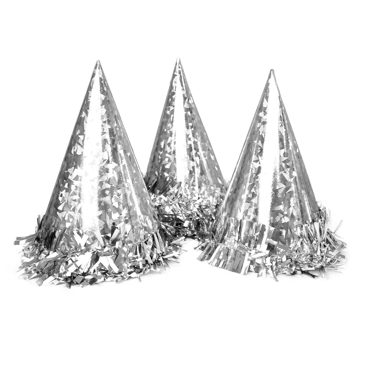 Partyhattar, silver 6 st