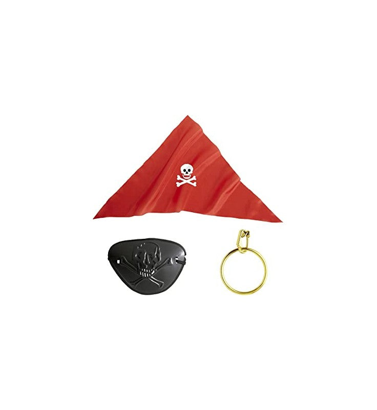 Piratset, röd bandana