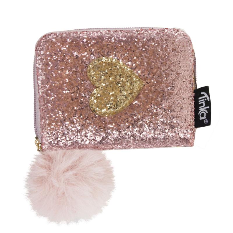 PLÅNBOK ROSA M HJÄRTA TINKA WALLET