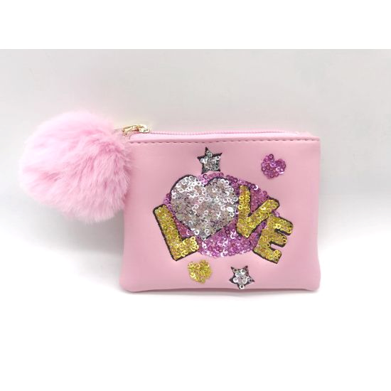 BÖRS LOVE ROSA TINKA WALLET