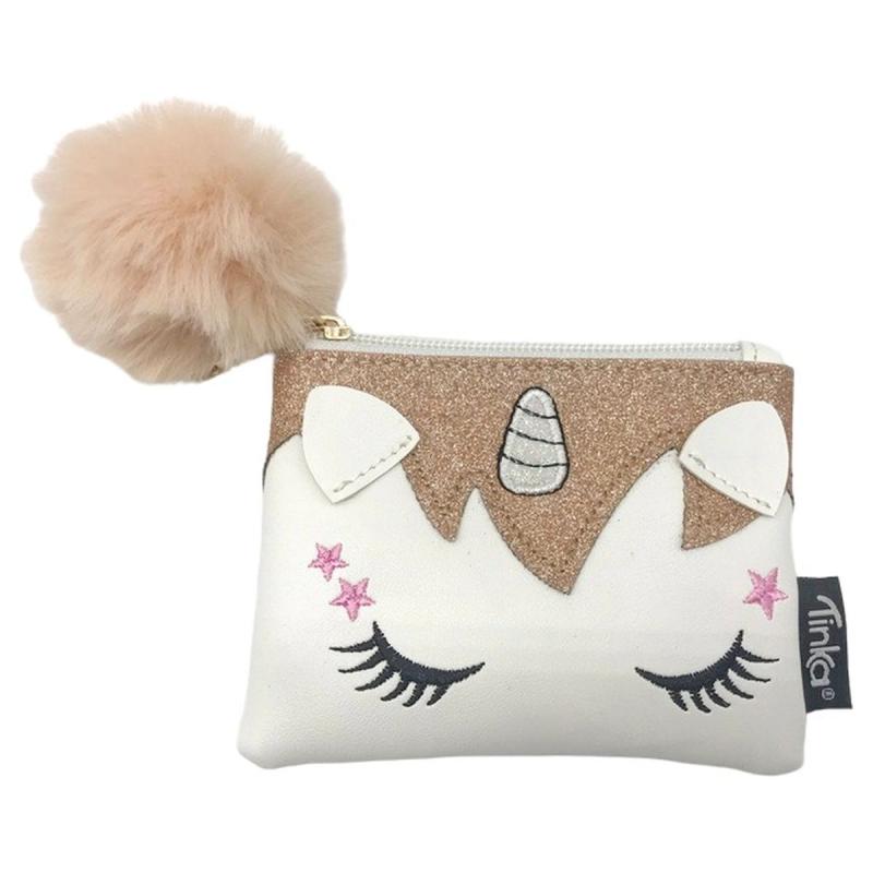 BÖRS ENHÖRNING BEIGE TINKA WALLET