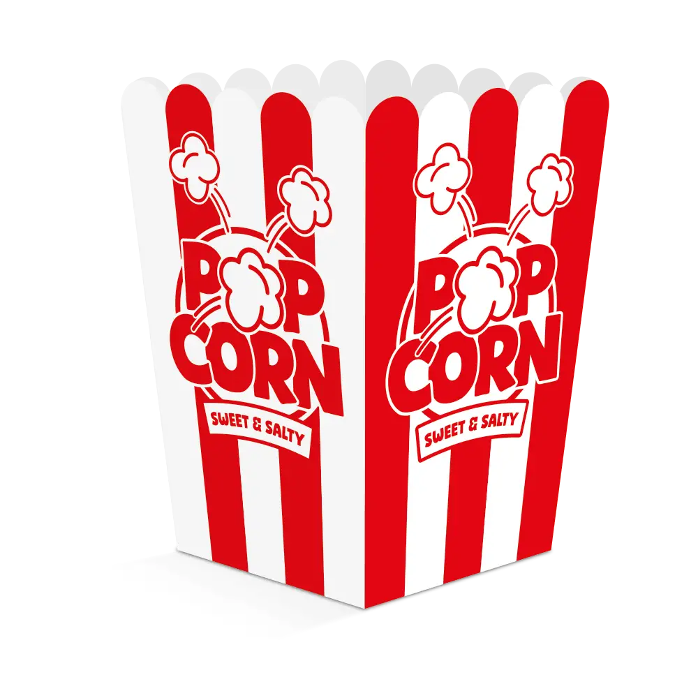 Popcornbägare, stora 8 st