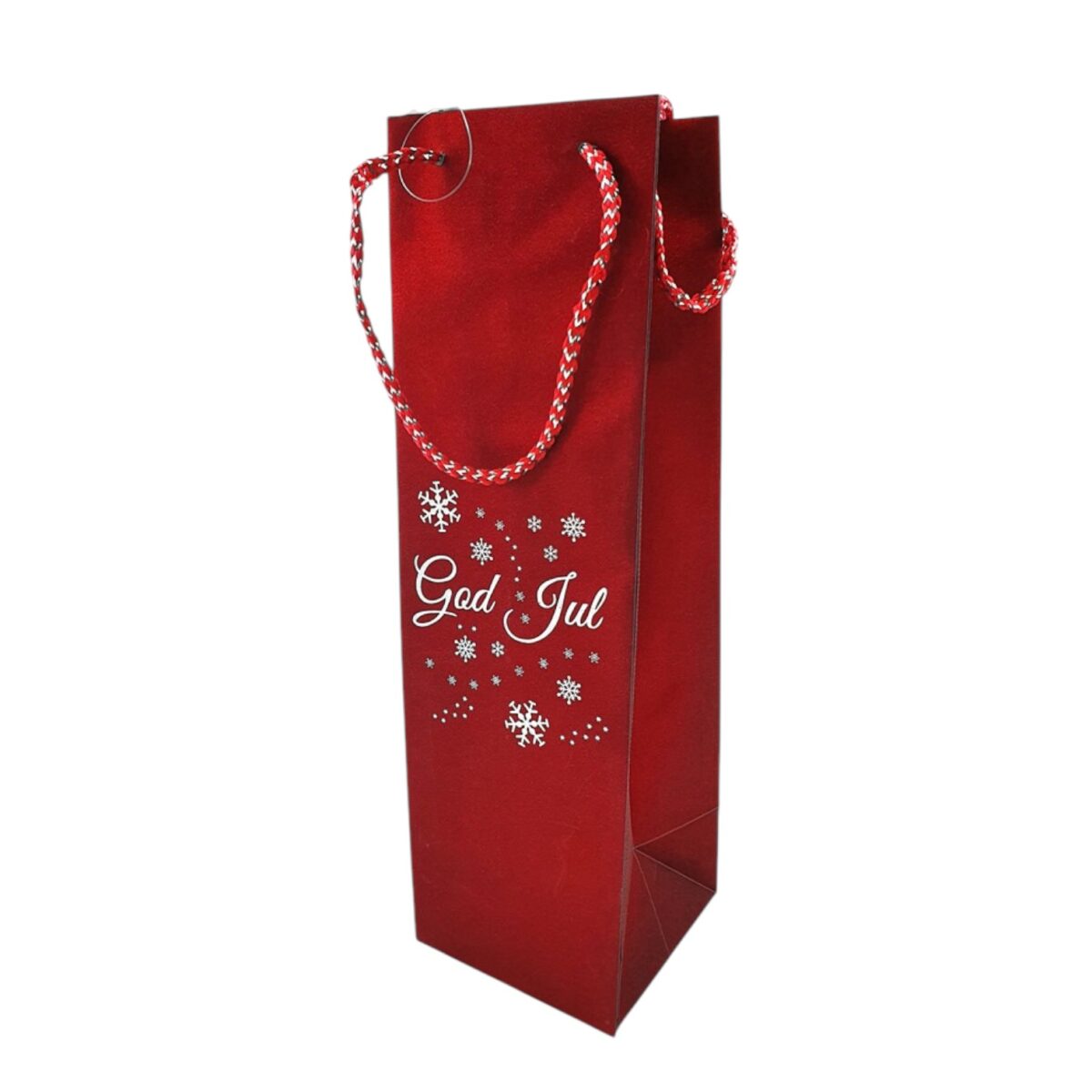Presentpåse, God Jul vinflaska