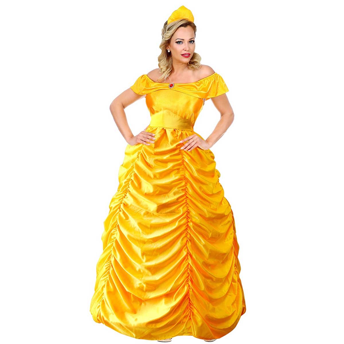 Prinsessklänning, gul S