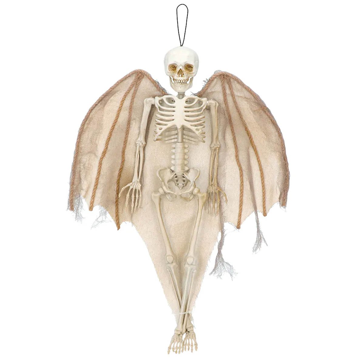 Prop, hängande skeleton angel 40 cm