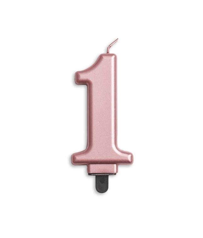 Sifferljus, 1 rose guld metallic
