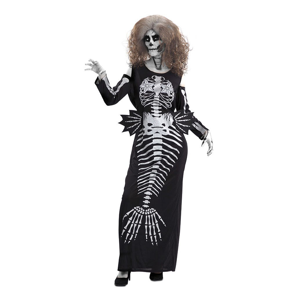 Klänning, skelett sjöjungfru M/L