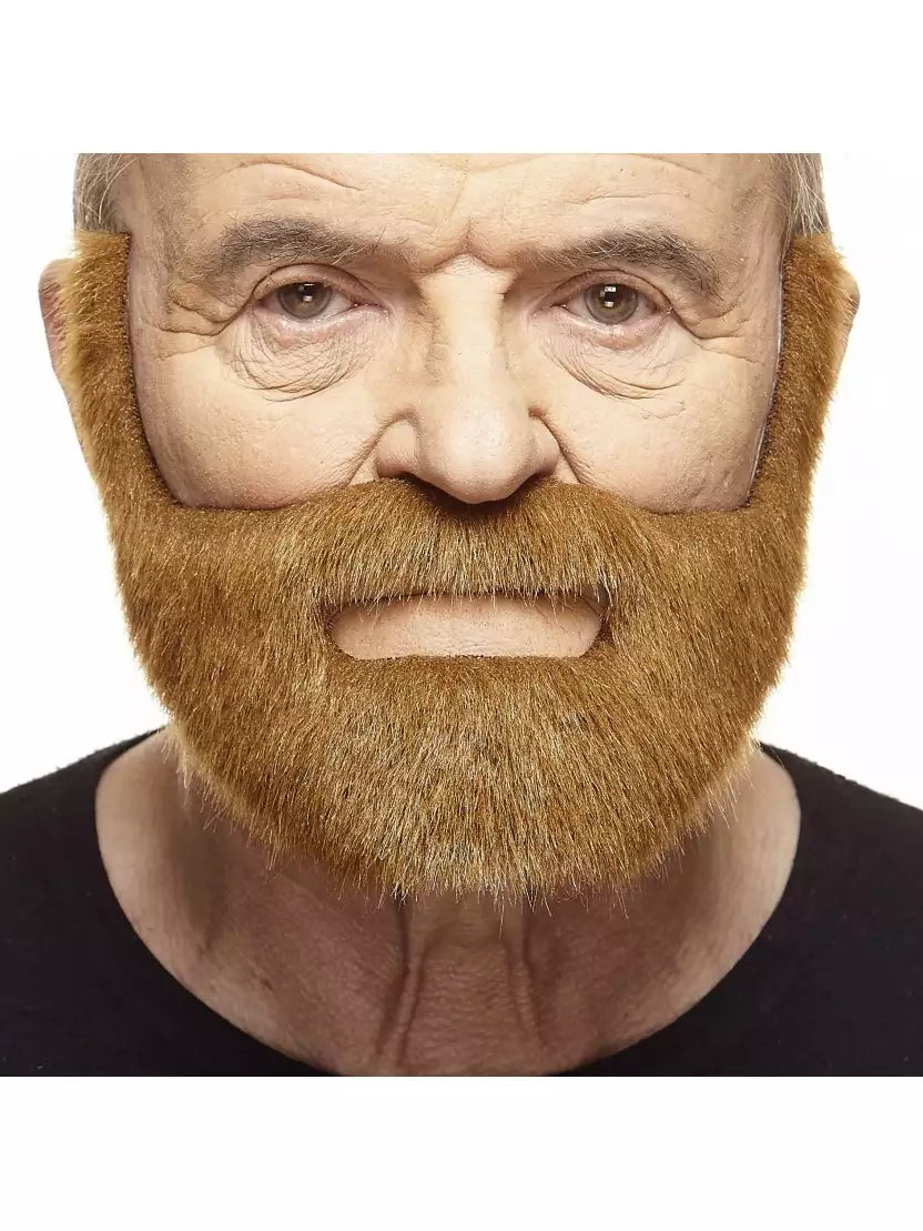 Mustasch med skägg, fisherman kastanj